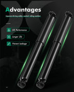 Set of 2 Rear Shocks Struts for Dodge Sprinter 2500 3500 (2003–2006)