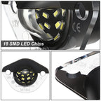 2X LED License Plate Lights for Ford Mustang (1994–2004) - Clear Lens