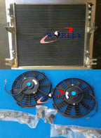 Aluminum Radiator + Fans for Jeep Wrangler JK 3.6L/3.8L (2007-2017)