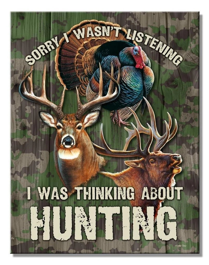Metal Sign for Hunting Decor (2830)