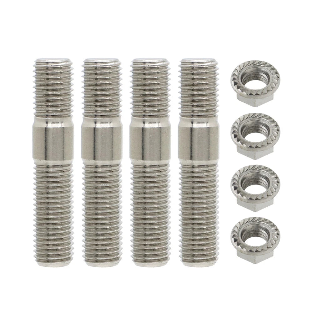 10mm Exhaust Stud & Serrated Nut M10x1.25 for Toyota Honda Nissan