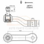 2PC Front Idler Pitman Arm Kit for Chevrolet Silverado 1500 GMC Cadillac K6534
