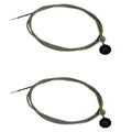 2X Universal Carburetor Choke Control Cables for 60122 Lawn Tractor