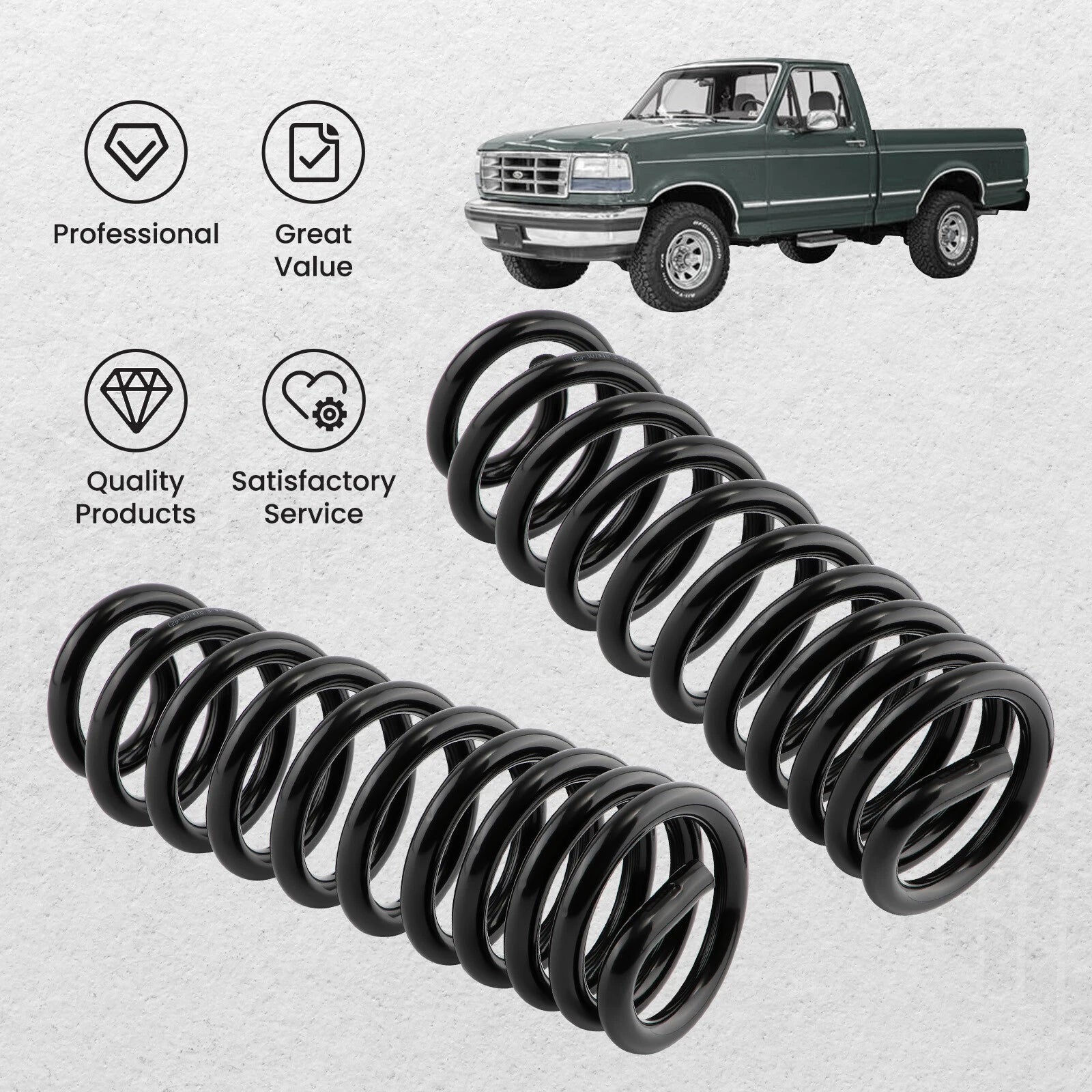 1.5" Leveling Coil Springs Lift Kit for Ford F150 (1980–1996)