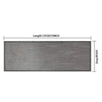 90% RV Awning Sun Shade Privacy Screen for Camper (11'-21') Black
