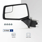 Heated Side Mirror for Chevy Silverado 1500 (2019–2024) Manual Fold 5 Pins