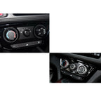 Silver Aluminum AC Volume Switch Knob Trim Ring for Honda Fit Jazz (2009-2014)
