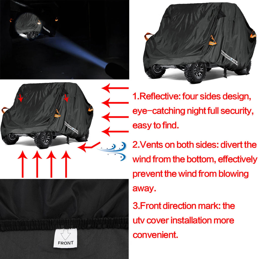 UVT Waterproof Dust Cover for Can-Am Maverick Trail 800 1000 (2018–2023)
