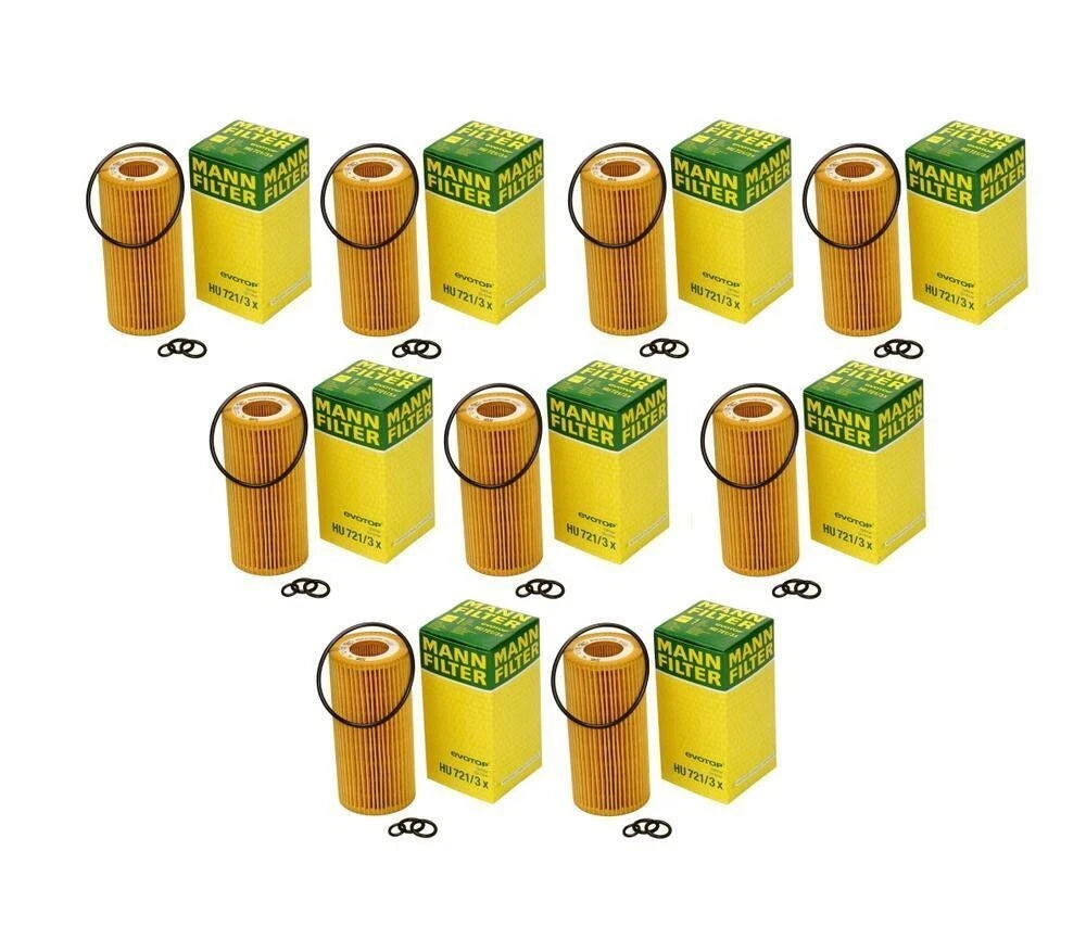 Set of 9 Cartridge Engine Oil Filters for Maybach 57 62 (2002–2012)
