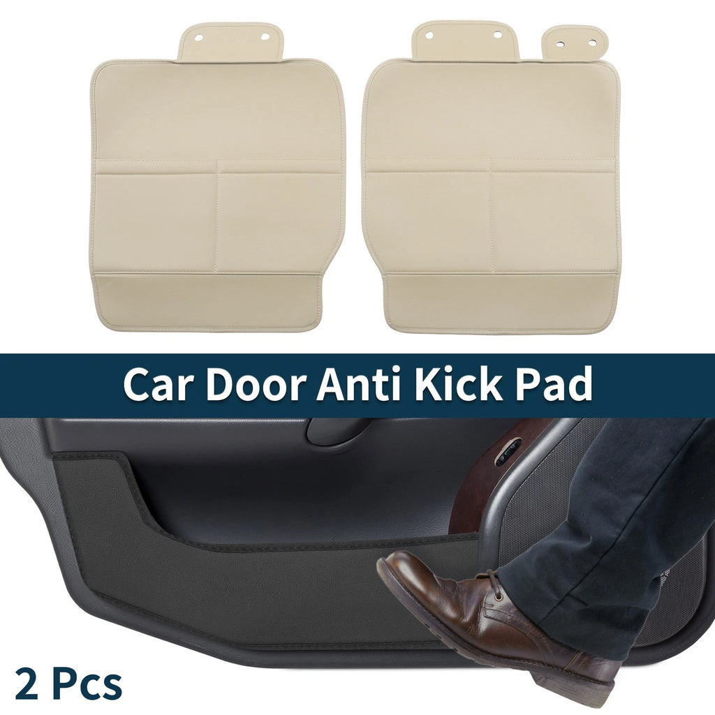 2X Car Door Anti Kick Pad Sticker for Toyota Vellfire Alphard (2015–2020) Beige