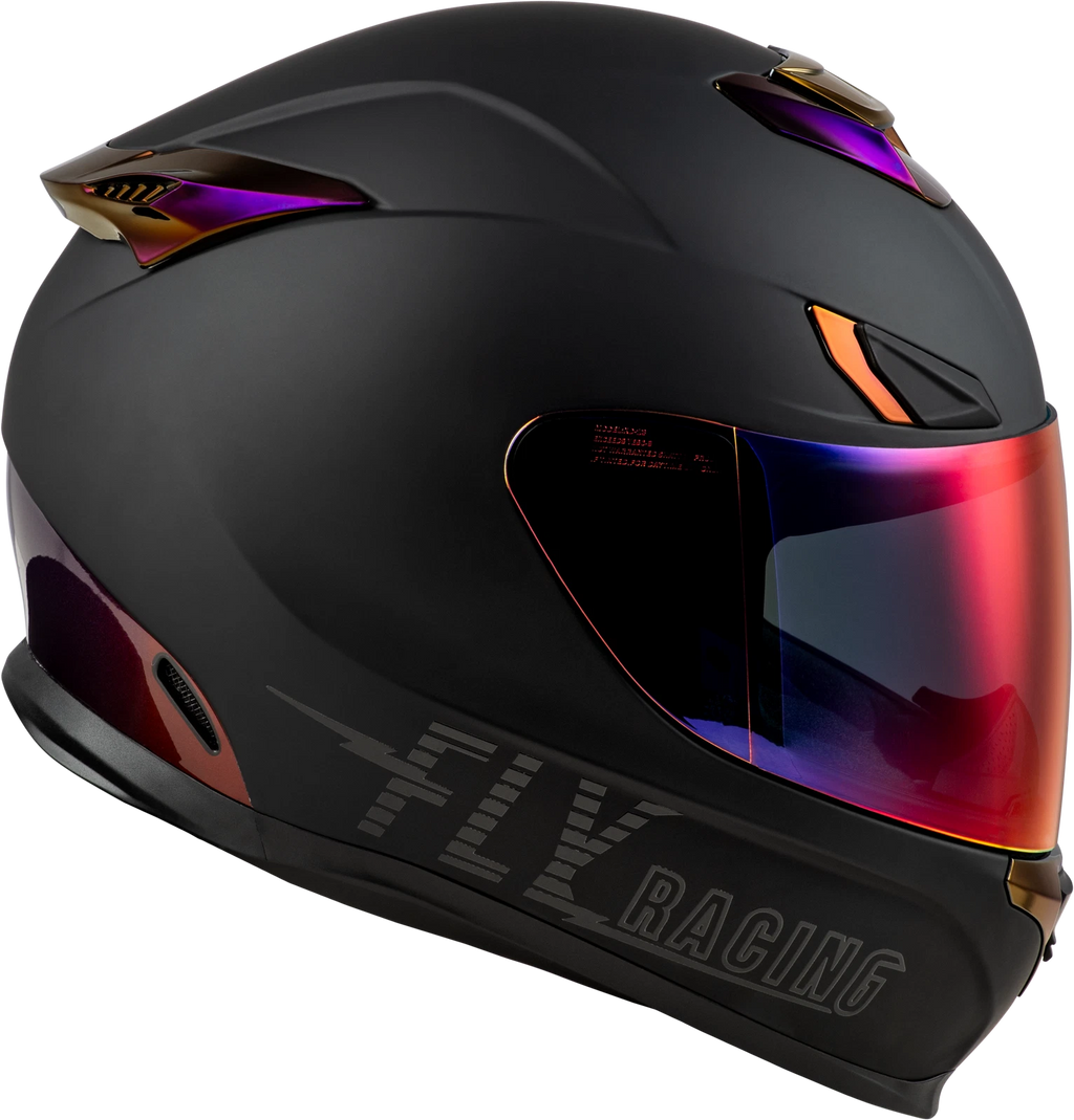Fly Racing Sentinel Recon Helmet for X-Small (2024) Matte Black Charcoal Chrome