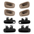 8PCS Outside Inside Door Handle for Toyota Corolla (1998–2002)