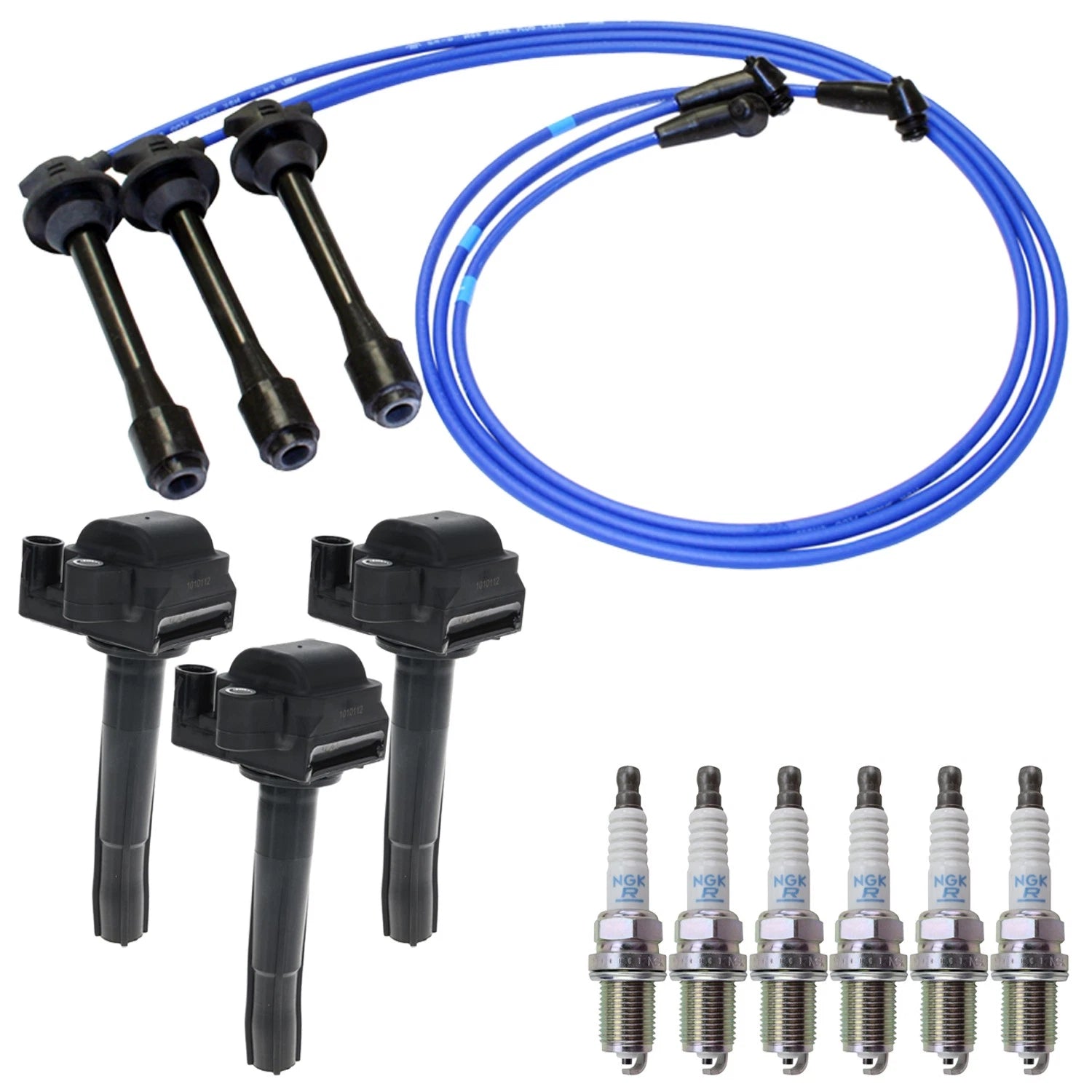 Set of 3 Ignition Coils & 6 Spark Plugs for Toyota Sienna V6