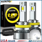 AUXITO H11 LED Headlight Kit for Low Beam (6500K, 40000LM)