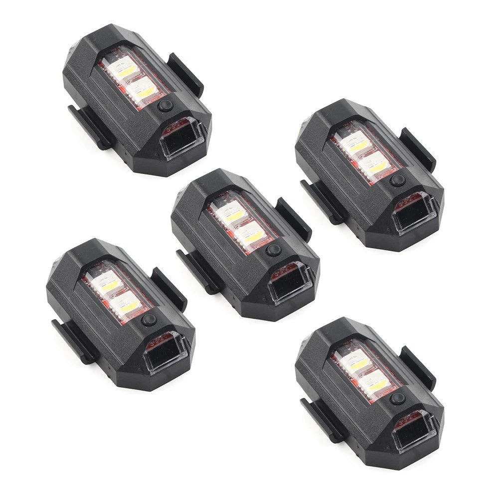 5X LED Strobe Light for Car Motorcycle Drone Emergency Warning