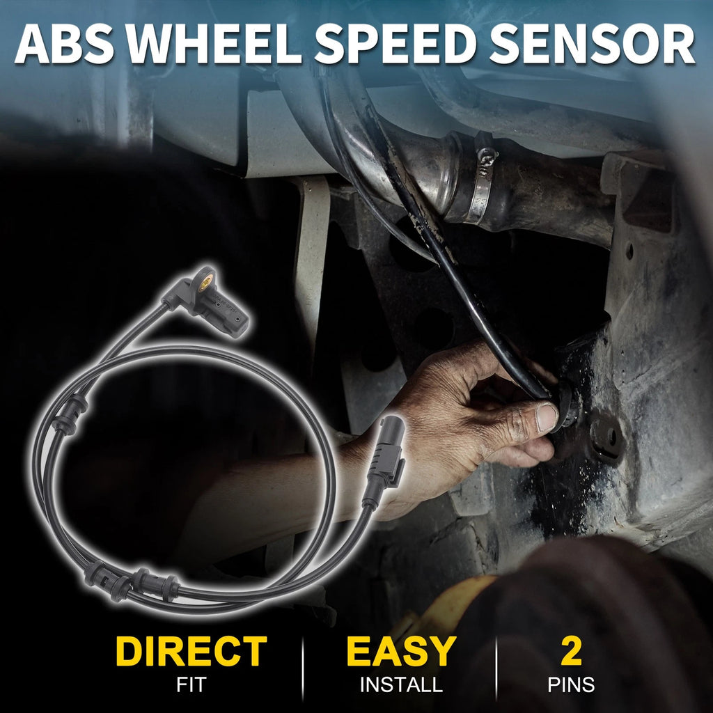 2pcs Front Left ABS Wheel Speed Sensor for Mercedes-Benz ML 500 (2000–2005) No.A1635421818