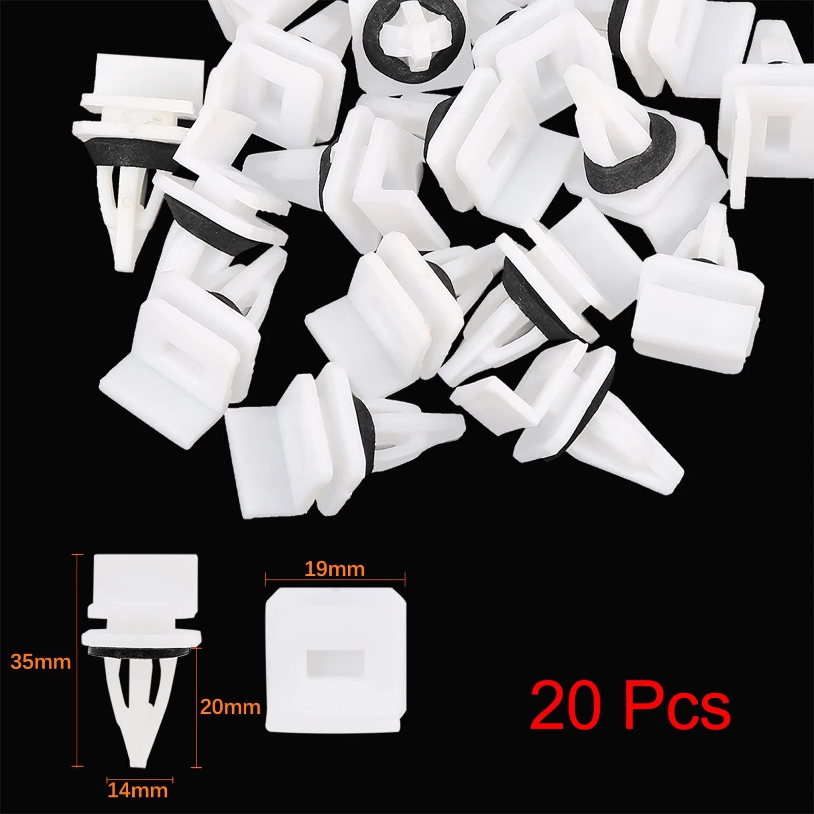 20pcs Plastic Rivet Bumper Fastener Clips for Honda Acura (1990–2023) 91513-SM4-000