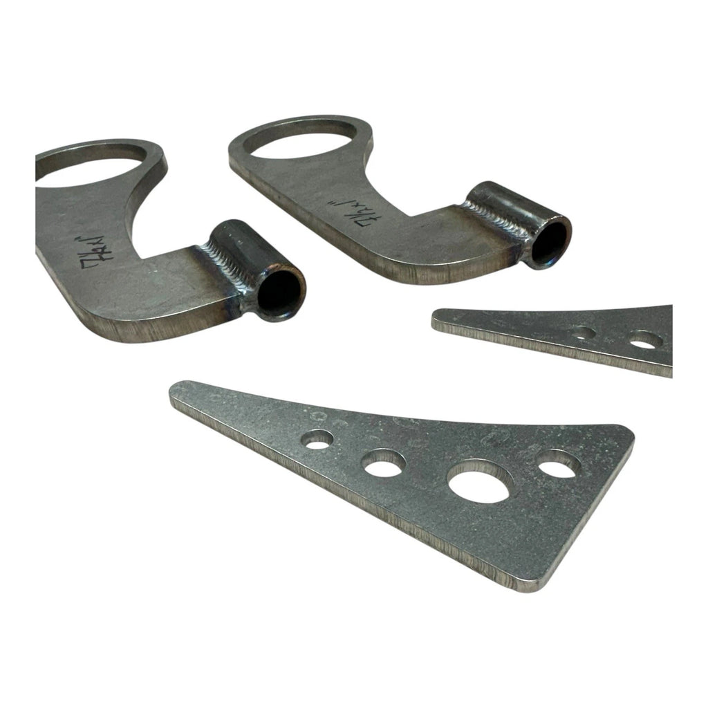 Rear Spring Hanger Drop Bracket Kit with Gussets for Hot Rod 3" Axle (1970–2000)