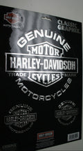 Set of 3 Chrome Decal Stickers for Harley Davidson Motorcycles