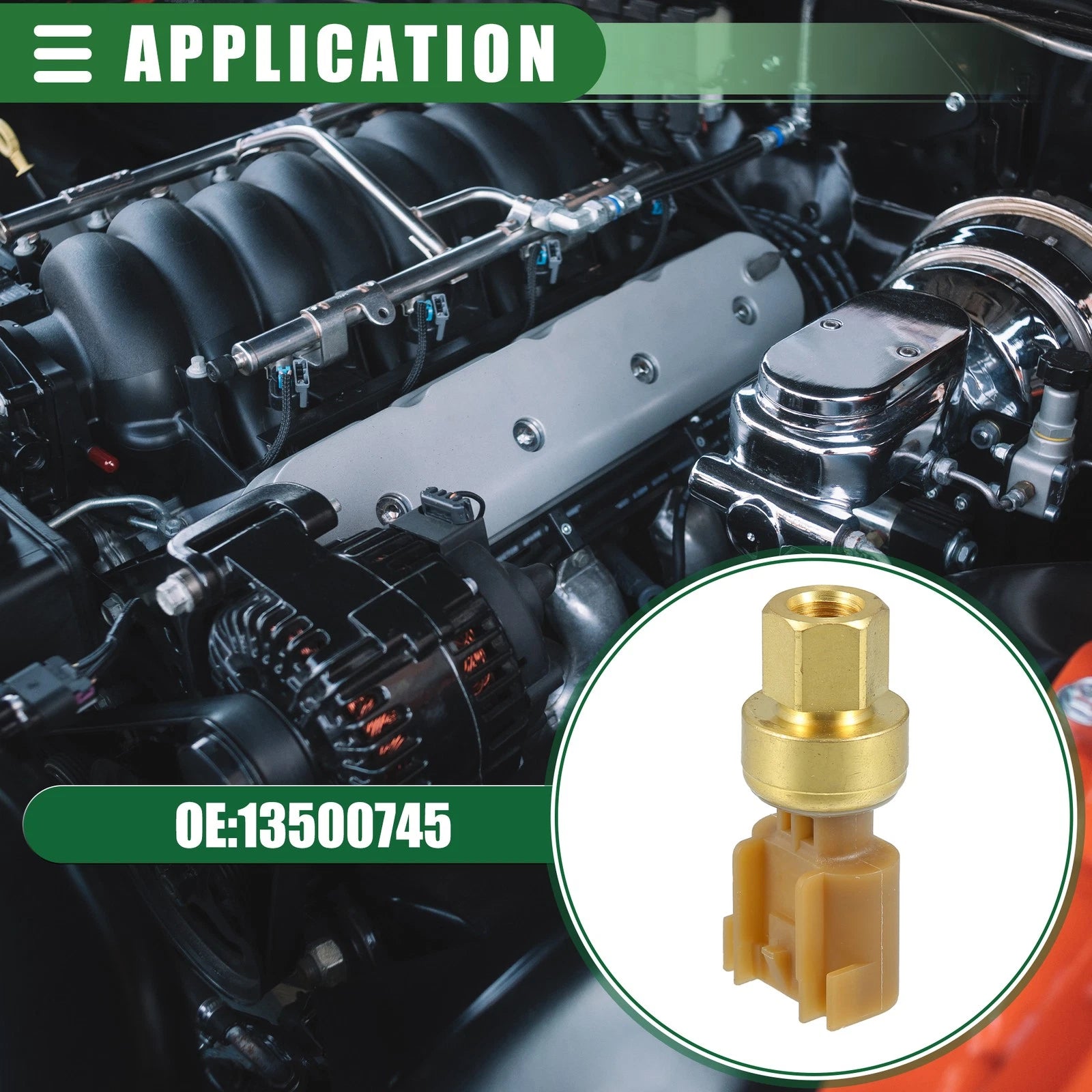 Air Pressure Temperature Sensor for Buick (Plastic Gold Tone Brown)