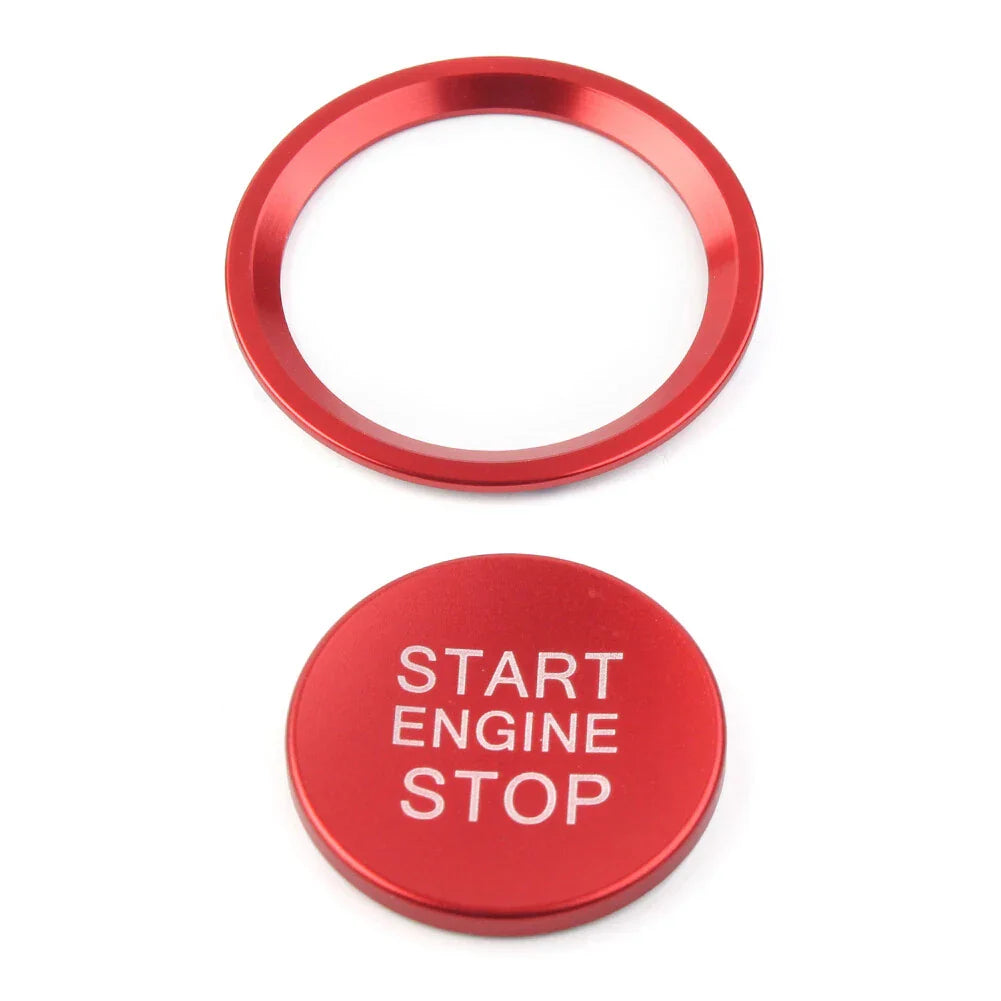 Red Engine Start Button Decorative Ring Cover for Audi A4L A5 A6L A7 A8