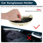 Sunglasses Case for Volkswagen Touran (2003–2015) Eyeglasses Holder Beige