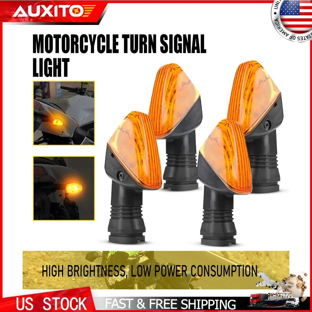 Set of 4 Turn Signal Indicator Lamps for Kawasaki KLR 650 (2008–2017)