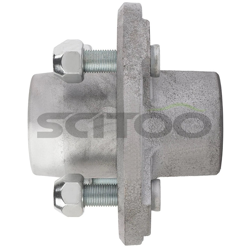 Set of 4 Galvanized Hubs & 44649 Bearings for Boat Trailer