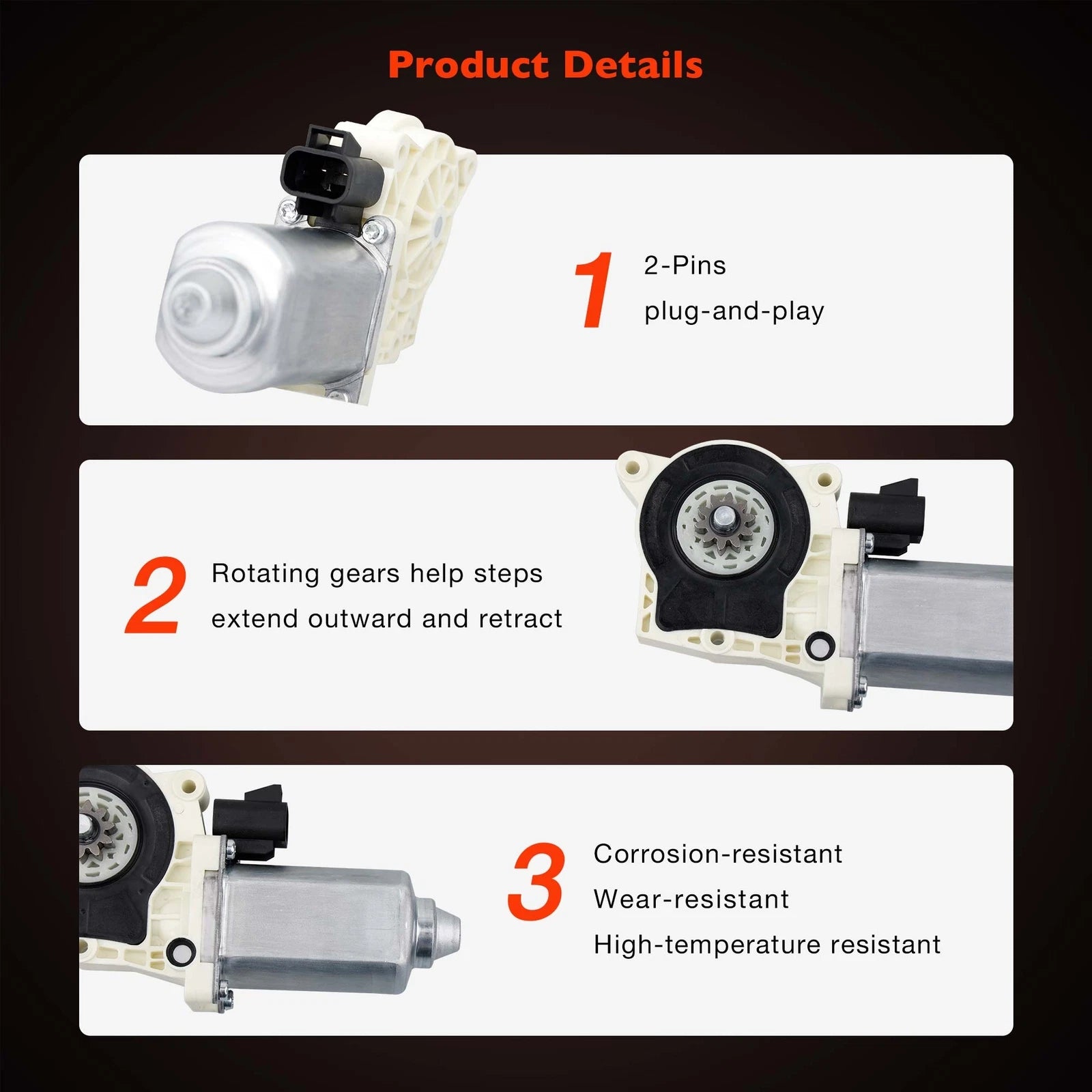 Electric Side Power Step Running Board Motor for GM Dodge
