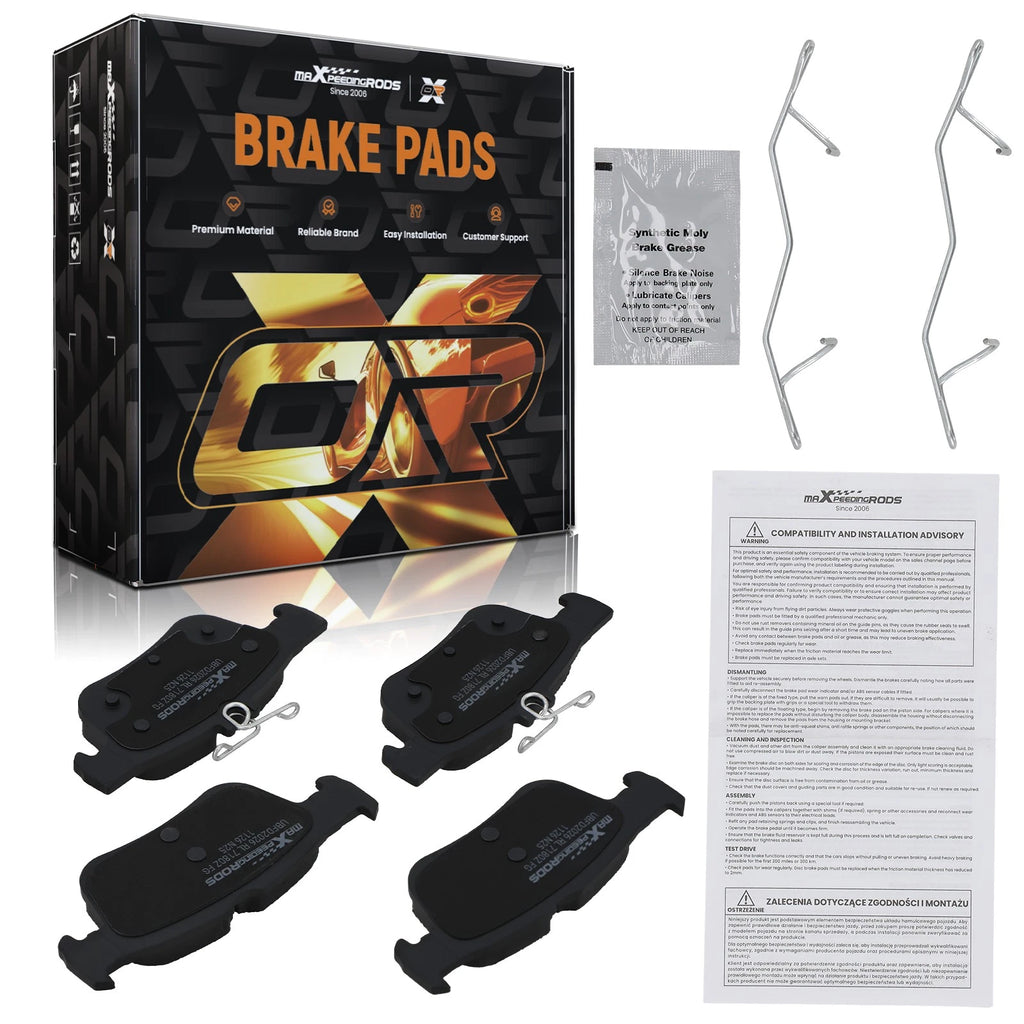 Rear Ceramic Brake Pads Kit for Ford Police Responder (2019–2020)