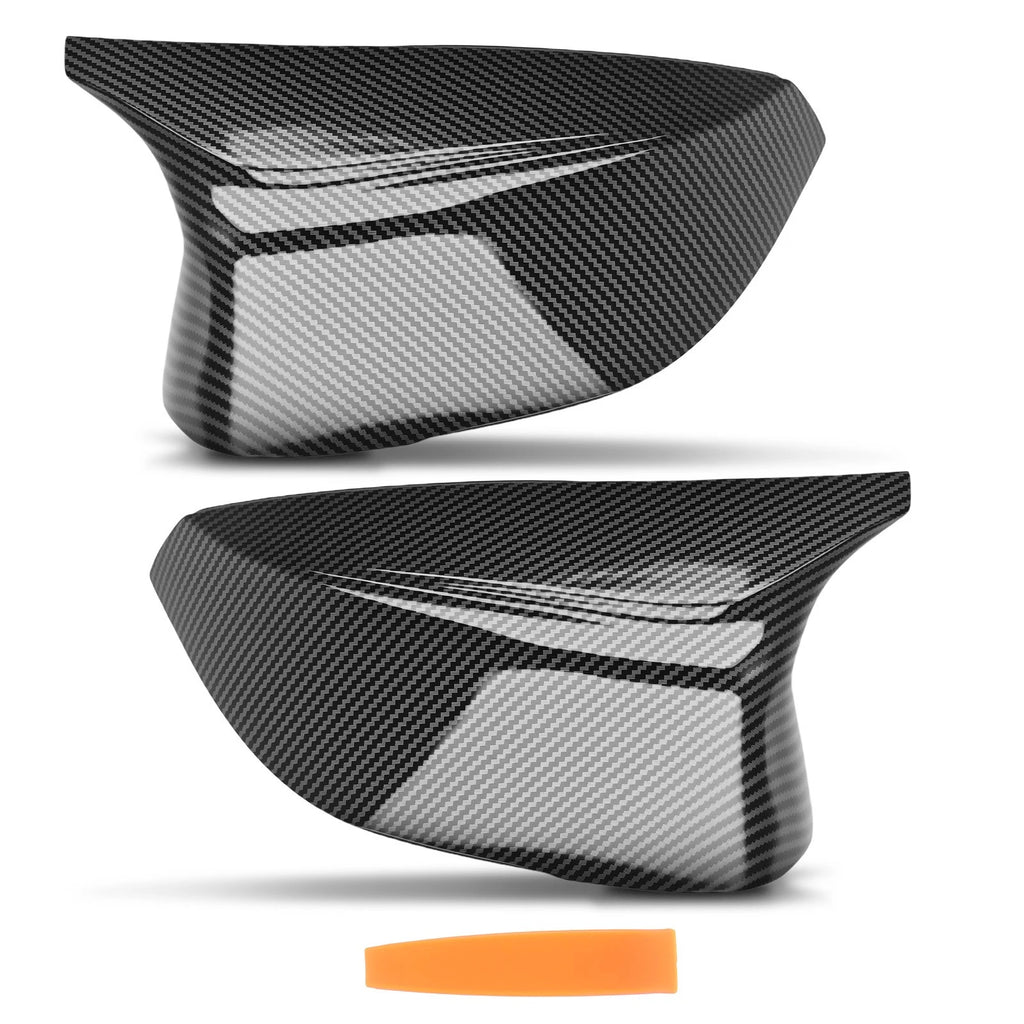 Pair Black Side Mirror Cover Caps for Infiniti Q50 Q60 QX30 (2014–2021) 963744GA0H