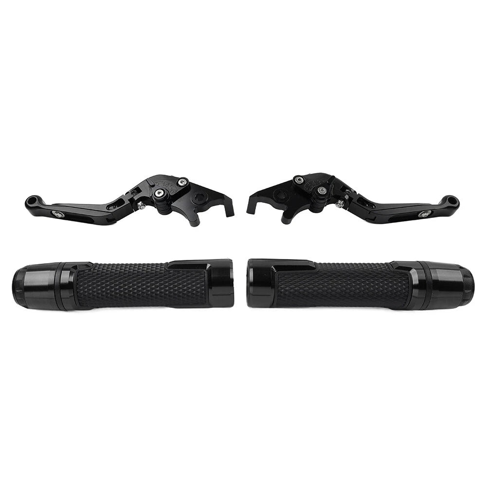 Set of 2 Black Extendable Brake Clutch Levers for BMW R1200GS (2004–2019)