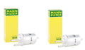 Set of 2 Fuel Filters for Audi TT Quattro, VW Beetle, Golf GTI, Jetta (Mann)
