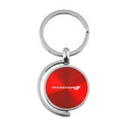 Stripe Logo on Red Spinner Keychain - Officially Licensed for Dodge