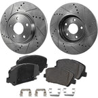 Brake Disc and Pad Kit for Hyundai Veloster, Kia Forte Koup (2013–2016)