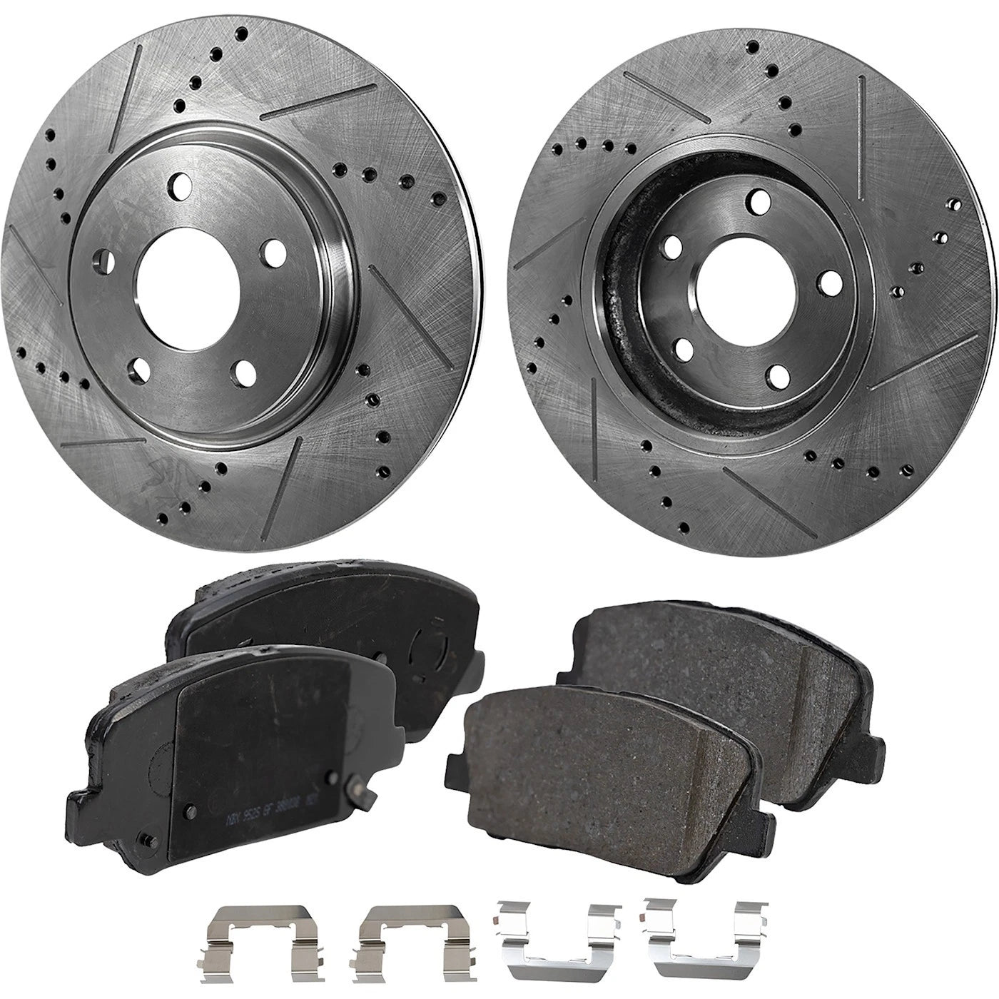 Brake Disc and Pad Kit for Hyundai Veloster, Kia Forte Koup (2013–2016)
