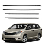 Set of 4 Outer Door Window Moulding Weatherstrip Seals for Toyota Sienna
