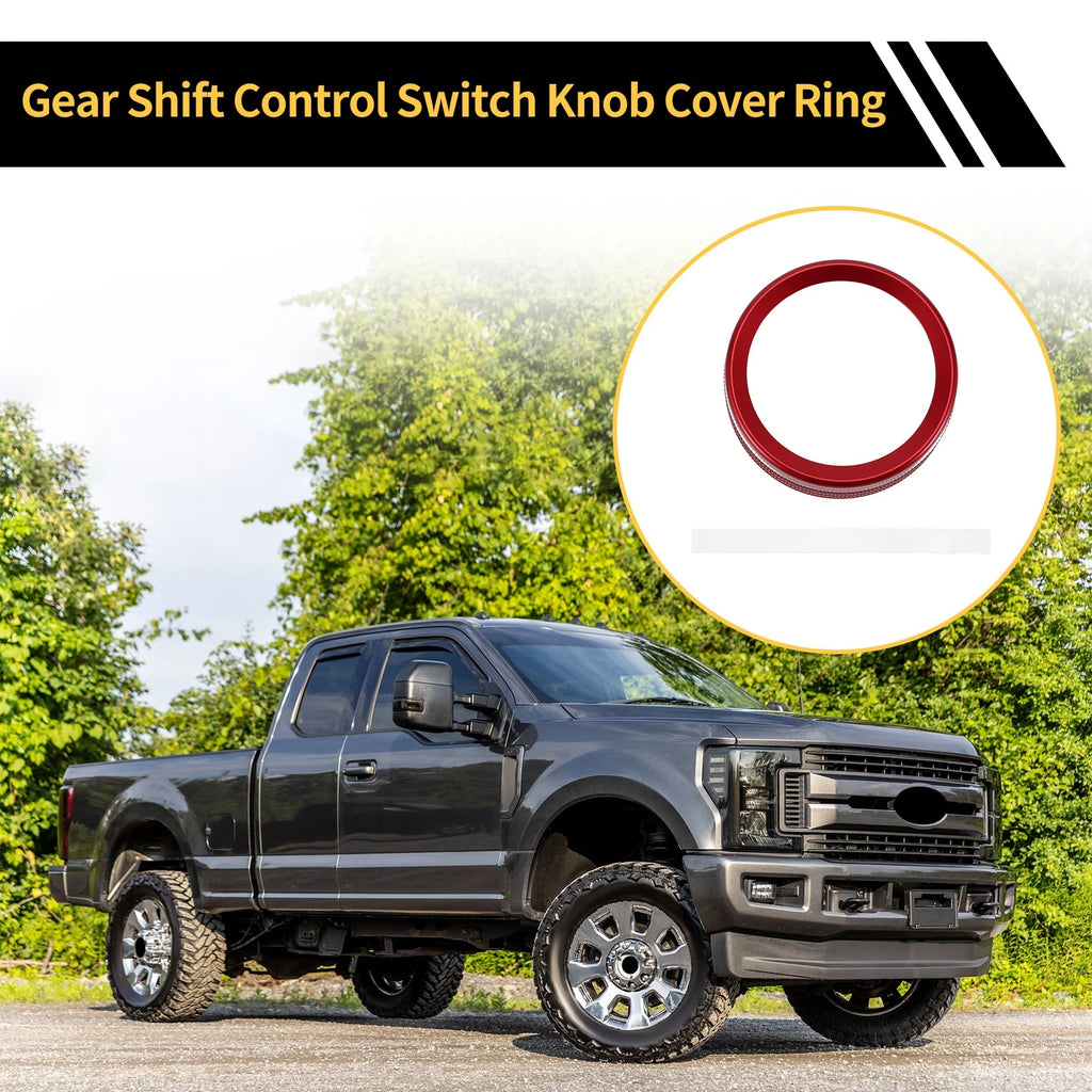 Gear Shift Control Switch Knob Cover Ring for Ford Maverick (2022) Red