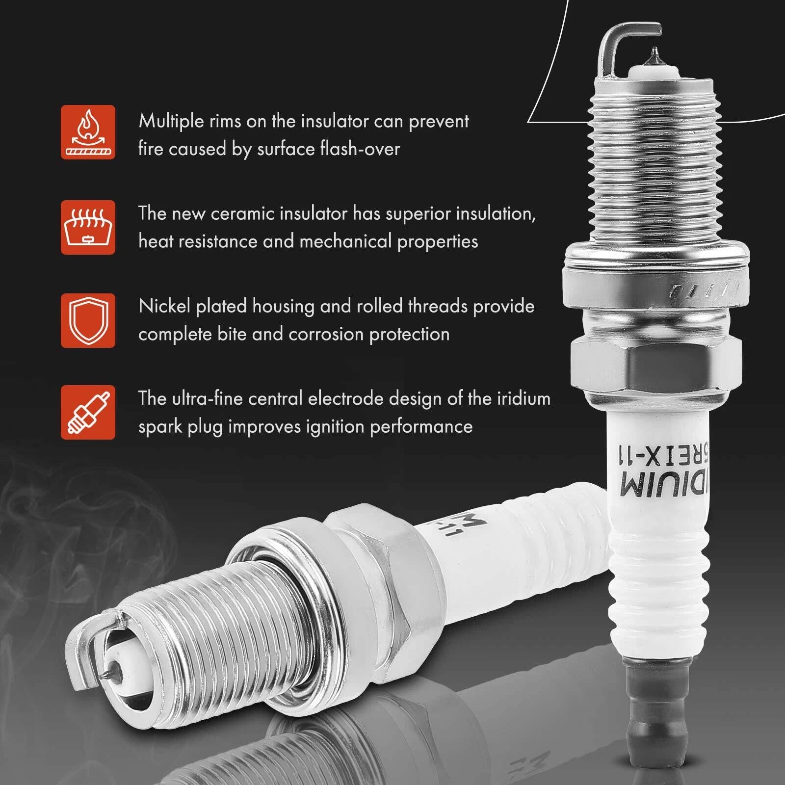 Ignition Coil & Iridium Spark Plugs Set for Kia Sportage (2005–2010)