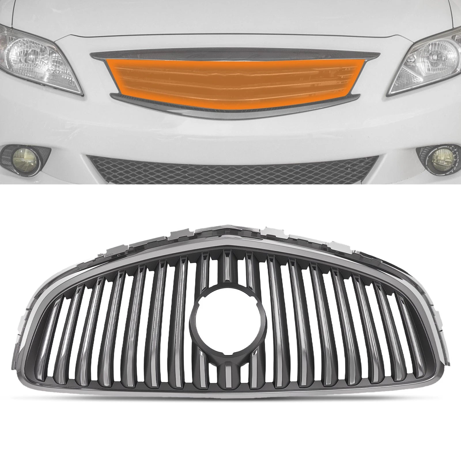 Front Bumper Grille for Buick Verano (2012–2017) Chrome 23172630