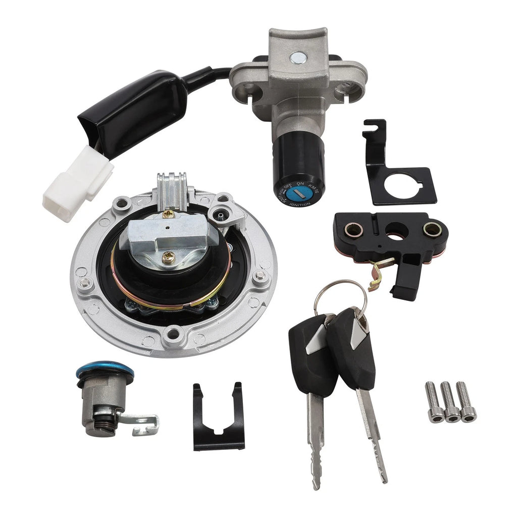 Fuel Gas Cap Ignition Switch Lock Key Set for Kawasaki Z125 Pro (2017–2023)