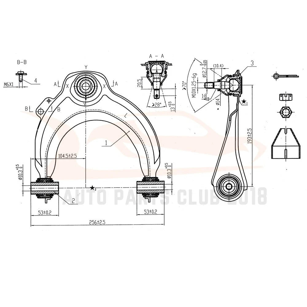 Set of 12 Control Arms and Ball Joints for Honda Accord (2003–2007)