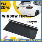 Uncut Tint Window Film 20" x 20' Roll for Home Car Office Glass