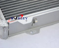3 x 56mm Aluminum Radiator + Fan for Nissan Datsun Stanza 510 610 710 720
