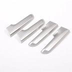 4 x ABS Silver Interior Door Handle Covers for Toyota Land Cruiser Prado (2010-2018)