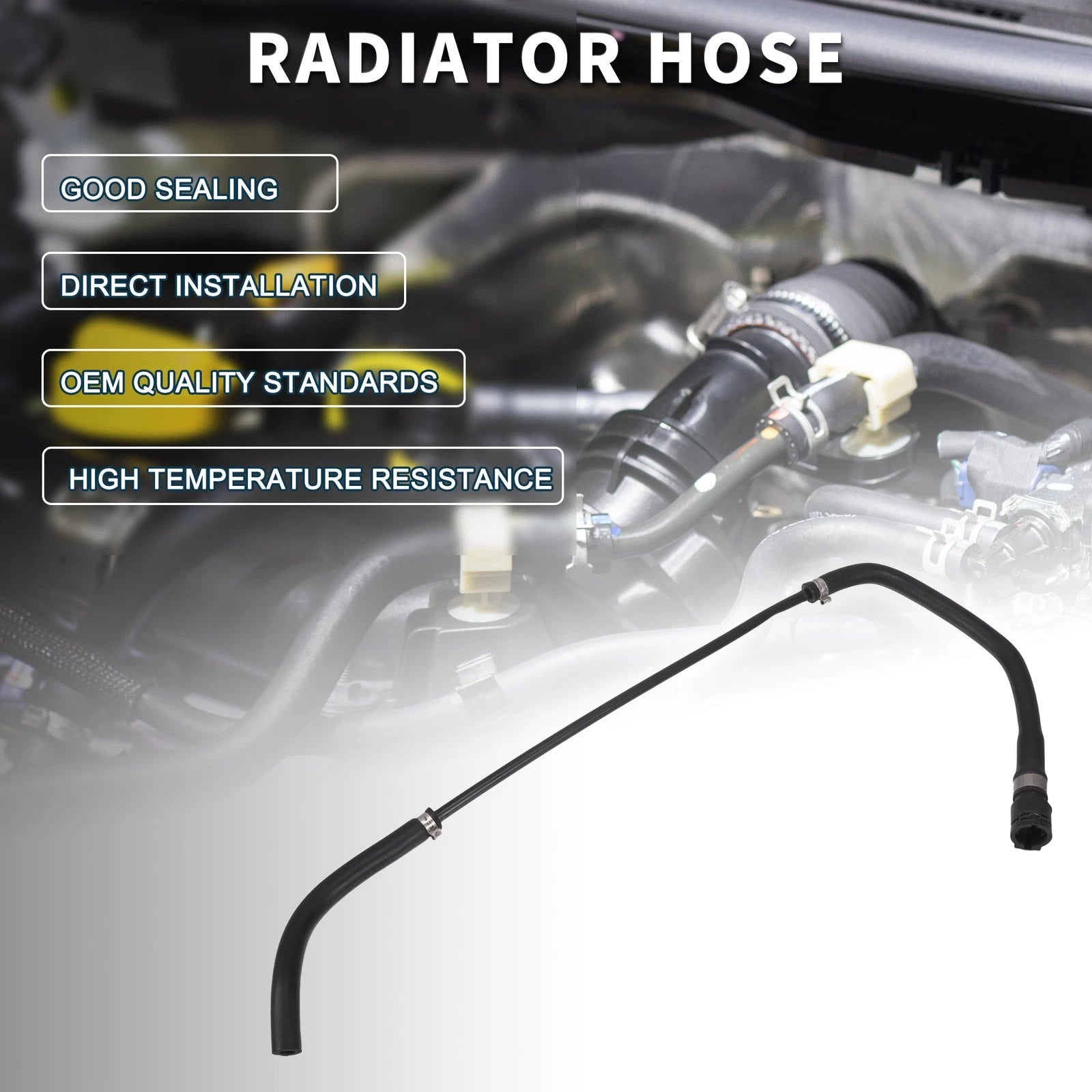 Radiator Hose for BMW Z4 3.0L (2009–2011) No. 17127585743 | Black