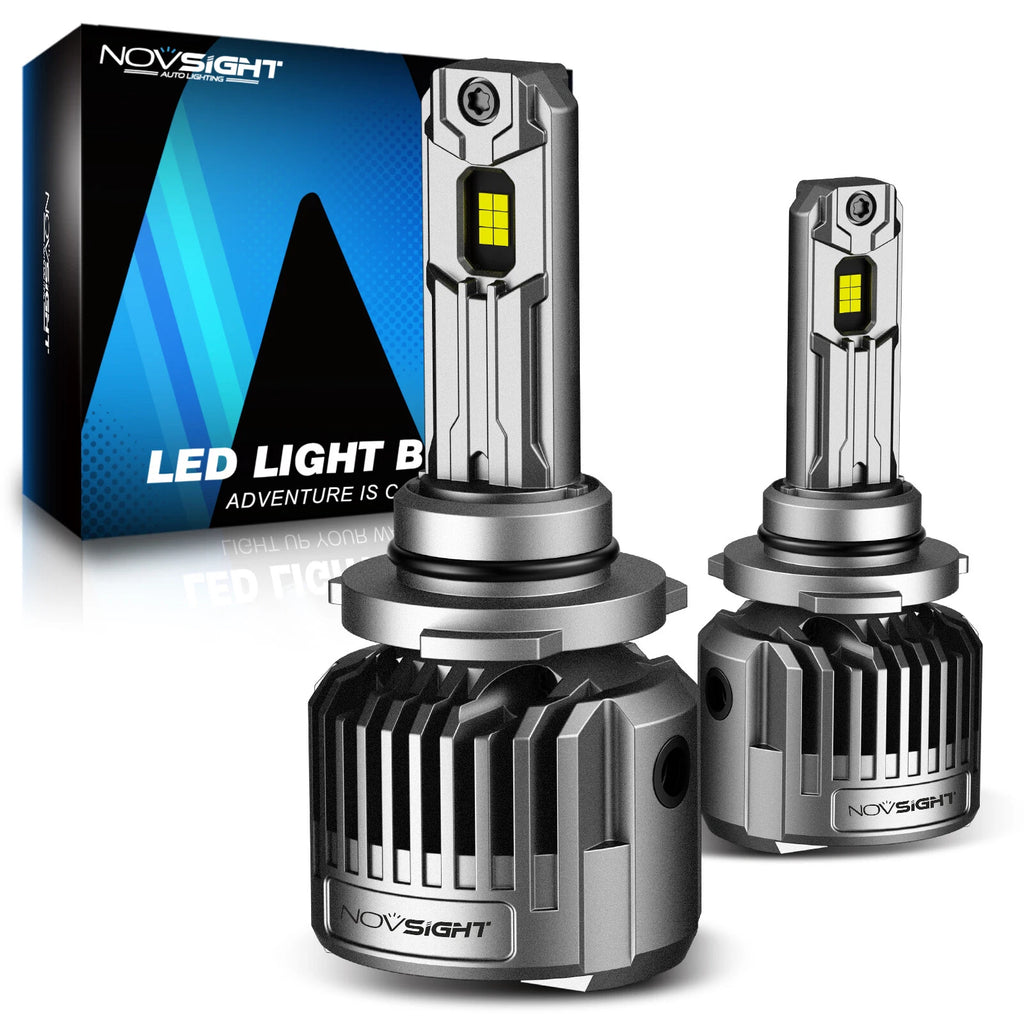 2X 9005 HB3 LED Headlight Bulbs for NOVSIGHT (6500K, 36000LM)