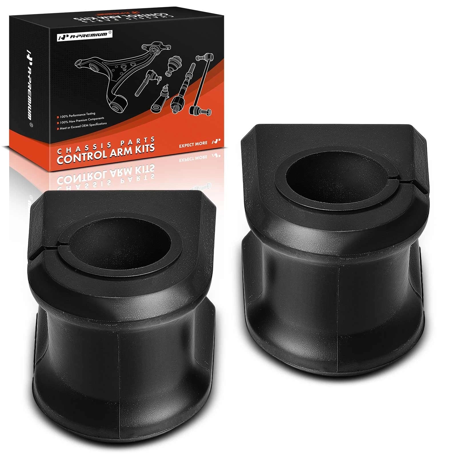 2X Front Stabilizer Sway Bar Bushing Kit for Jeep Liberty (2002–2007)
