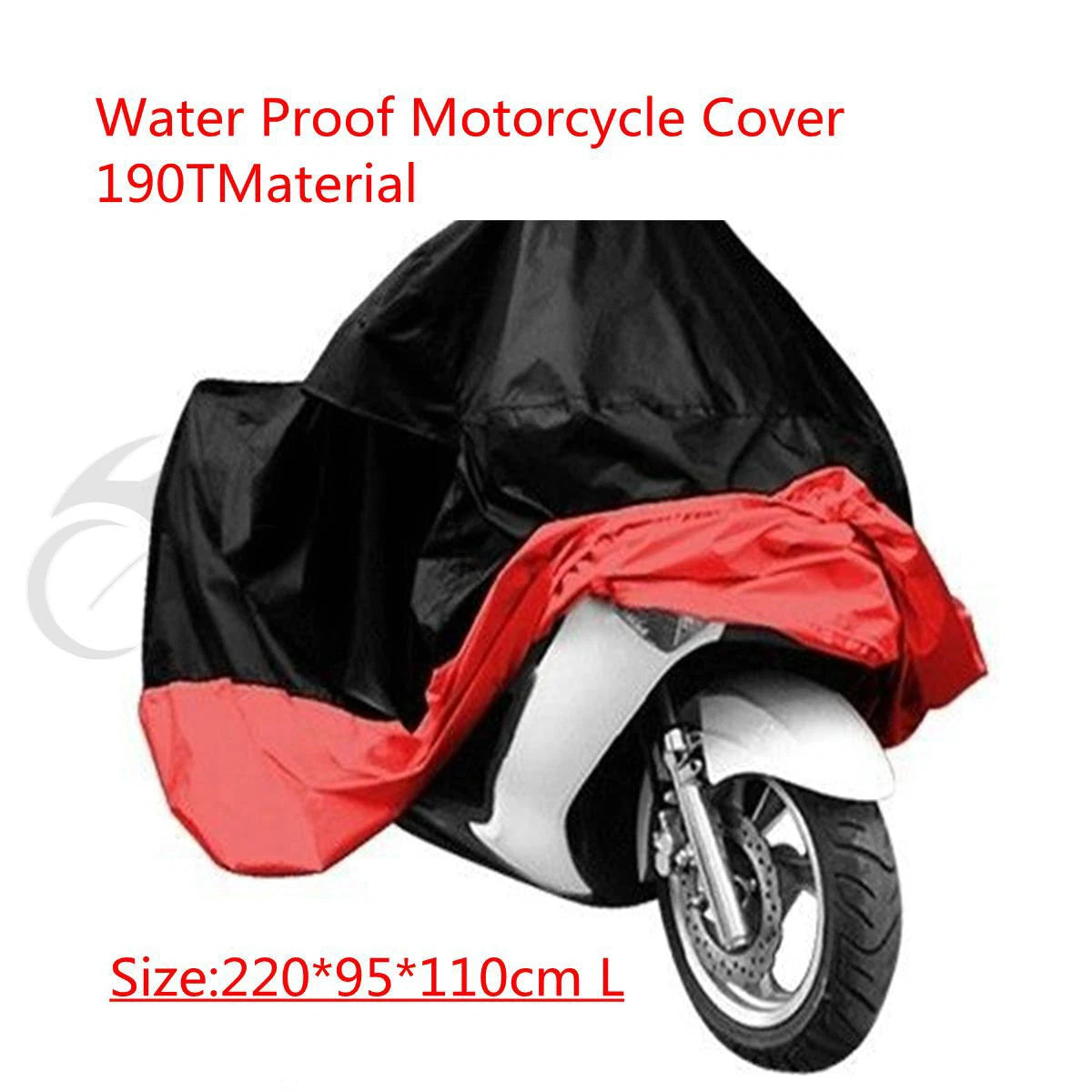Waterproof Motorcycle Storage Cover for Universal Fit (L 220x95x110cm)