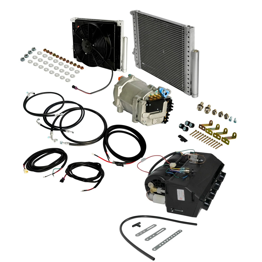12V Underdash Electric A/C Compressor Kit for